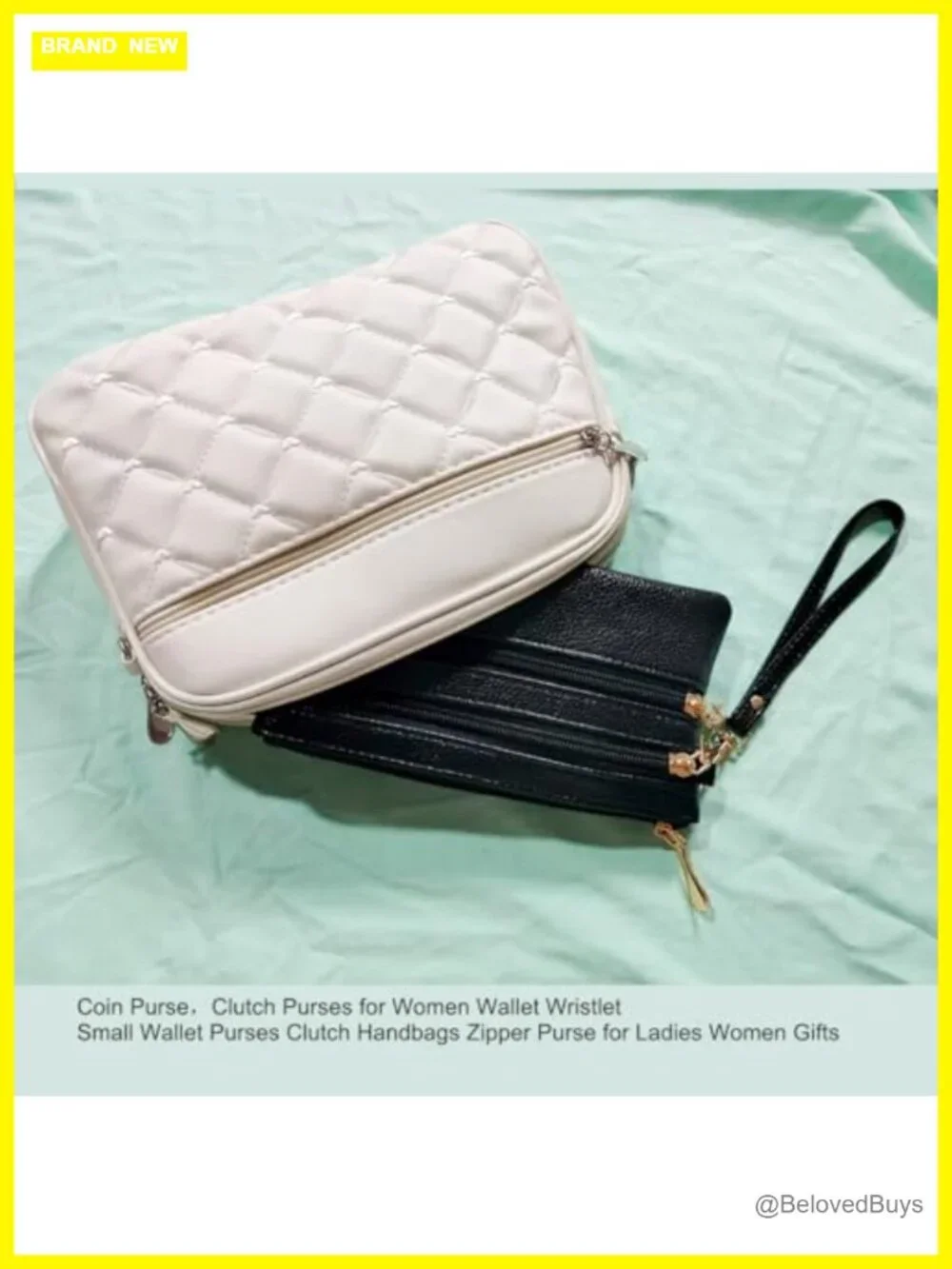 Womens Small Zipper Clutch Wallet Wristlet Purse Handbag Key Card Holder
